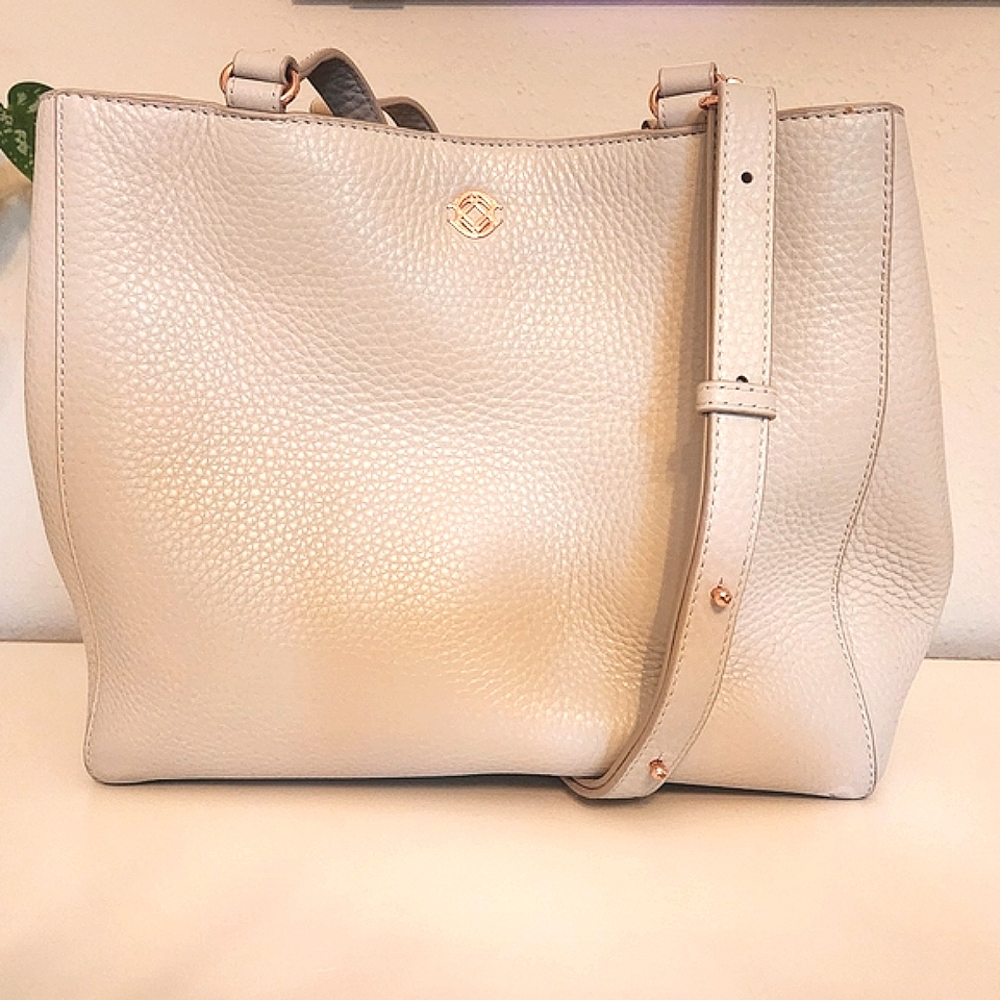 Dagne Dover Cream Tote Bag